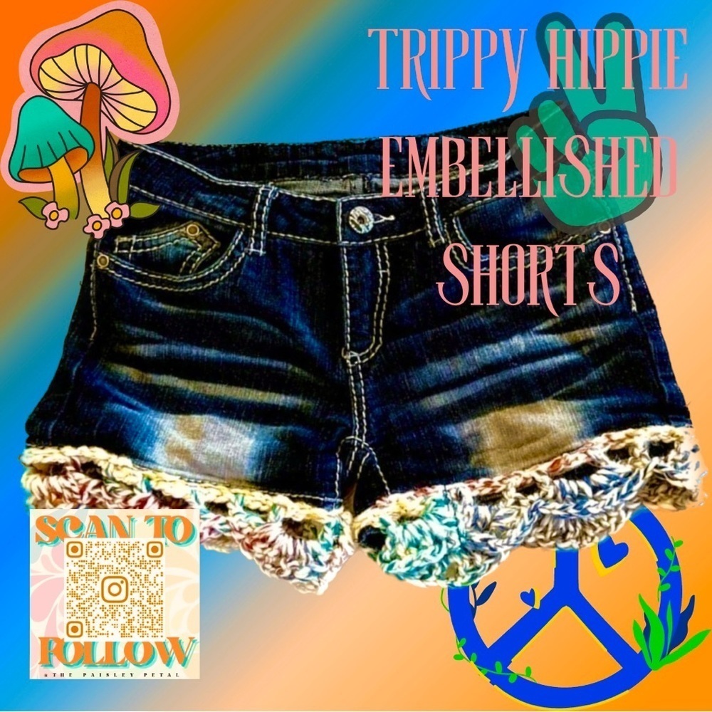 REWORKED FESTIVAL JEAN SHORTS